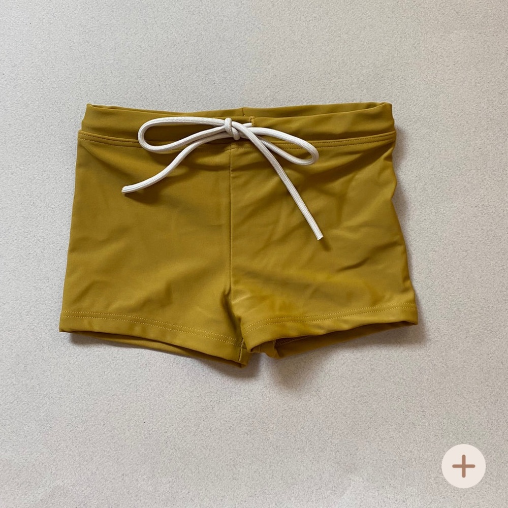 june park retro golden boy swim shorts